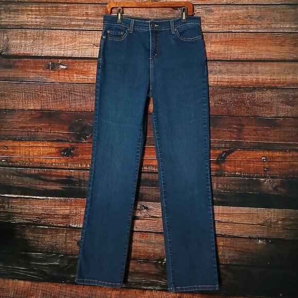 Levi's 512 Jeans Size 12 Perfectly Slimming Straight Leg Blue Denim Stretch - Picture 2 of 10